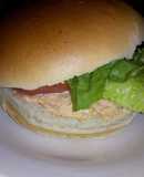 Hamburguesas (con pasta de pollo, morrón mayo) 🍔🍔