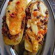 Zucchini Relleno de Lentejas