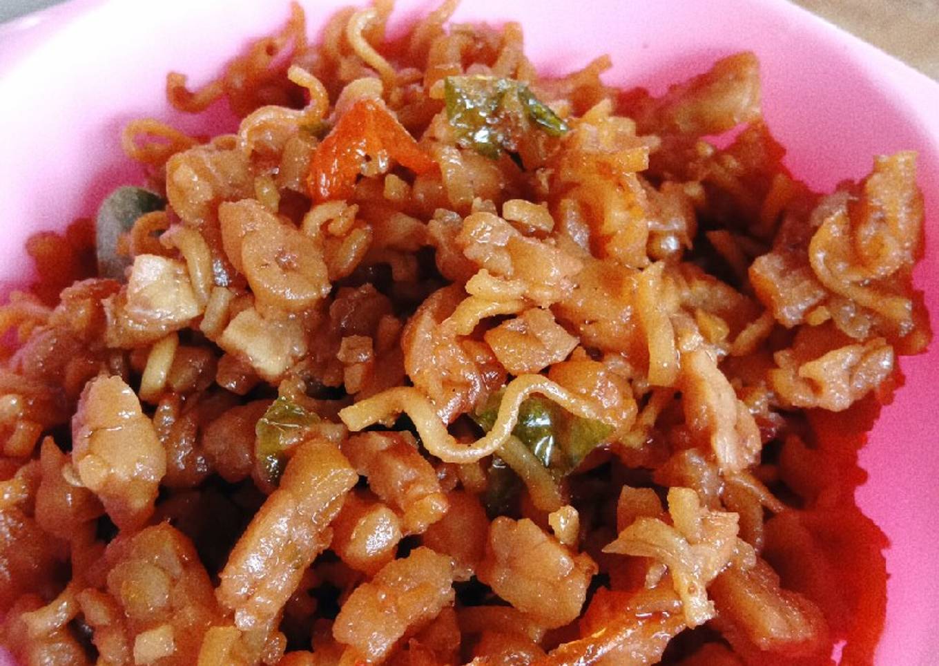 Oseng Tempe Mie Pedas Manis