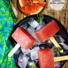 A picture of Watermelon popsicles.