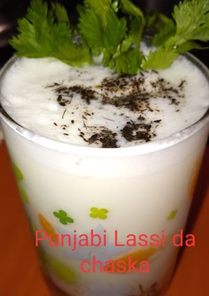 A picture of Punjabi lassi da chaska.