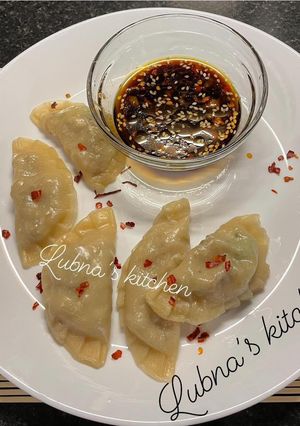 A picture of Chicken Dumpling/ Momos:.
