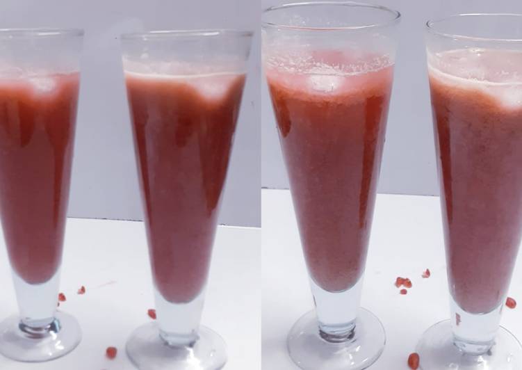 Steps to Make Apple pomegranate juice