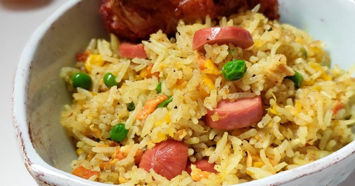 Resep Nasi Goreng Kunyit Sosis Paling Mudah dan Enak