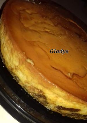 A picture of Chocoflan 😋.