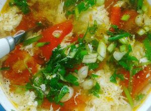 Hình của món Canh cà chua trứng.
