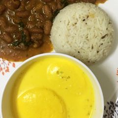 A picture of Rajma-Chawal: a great combination.