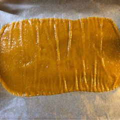 A picture of Amardeen or Apricot paste.