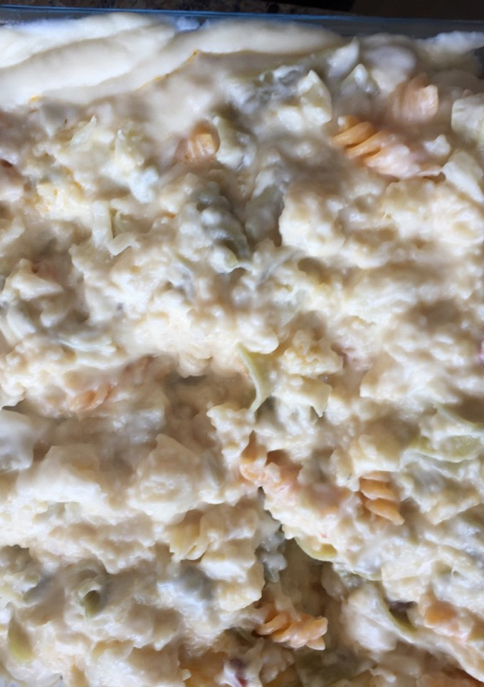 Una foto de Coliflor con pasta y bechamel🥗🍝