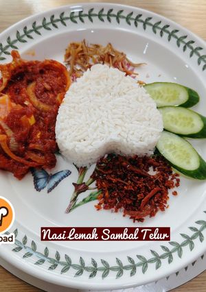 Gambar 👩‍🍳Nasi Lemak Sambal Telur