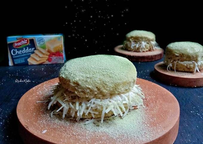 Resep "Matcha Cheese Burger" Anti Gagal