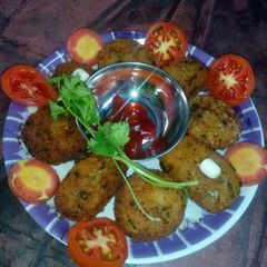 A picture of Baby rice cutlet.