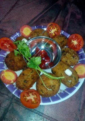 A picture of Baby rice cutlet.