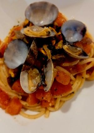 Foto di Spaghetti con cozze e vongole