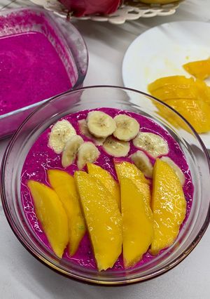 Foto resep Dragon fruit chia pudding