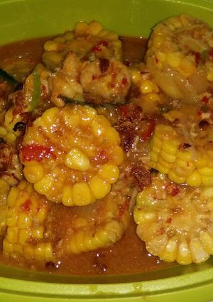 Foto resep Udang jagung saus padang