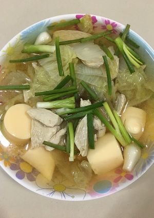 รูปของ “ต้มจืดเต้าหู้อกไก่”