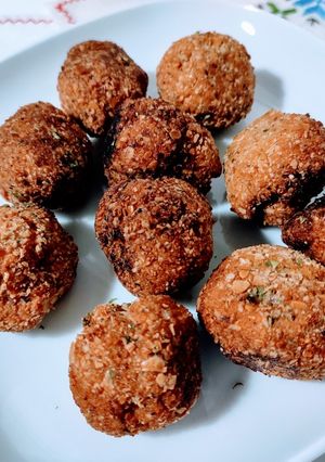 Una foto de Falafel de lenteja pelada