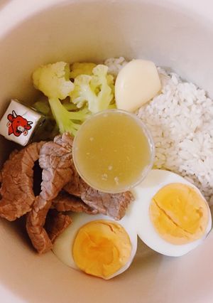 Foto resep MPASI Bayi 7 Bulan“Bubur Daging Telur”