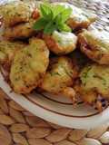 Zucchini Fritters with Egg Whites, Pecorino, Mint, and Basil