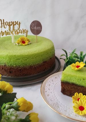 Foto resep Brownis Kukus Coklat Pandan ala Brownis Amanda
