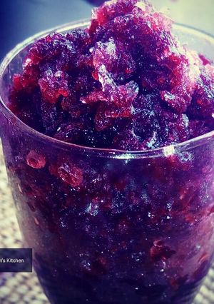 A picture of Ice Crushed Zobo Drink.
