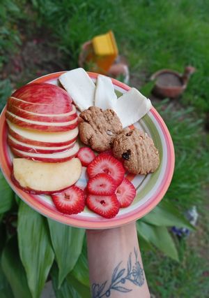 Una foto de Galletitas integrales, con avena y frutos secos sin azúcar🍪🌿