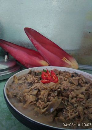 Foto resep Gudeg jantung pisang (dan panci presto)
