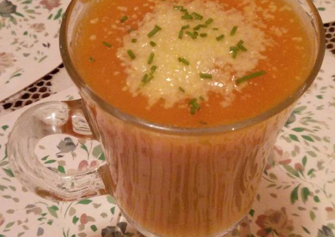 Sopa cremosa de calabaza
