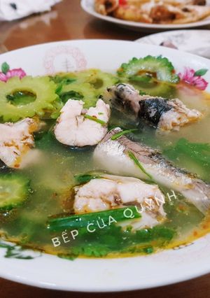 Hình của món Cá chuồn nấu khổ qua.