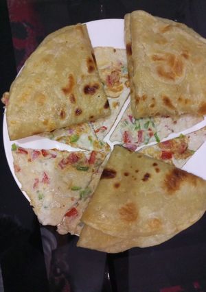 A picture of Multi-layered chapatis.
