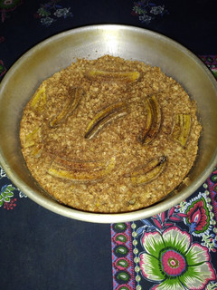 Una foto de Torta vegana de banana y canela 🍌 :)