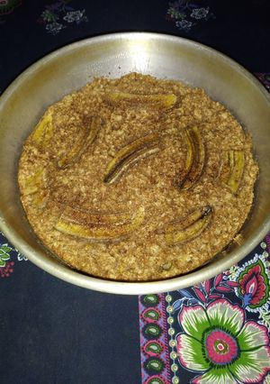 Una foto de Torta vegana de banana y canela 🍌 :)