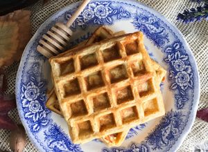 Foto de Waffles de Aveia e Maçã