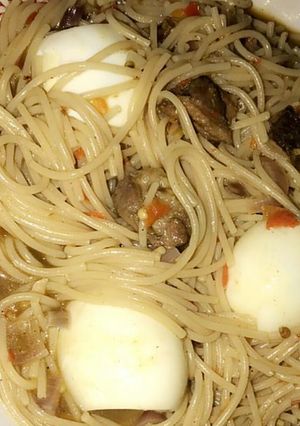 A picture of Jallop spaghetti.