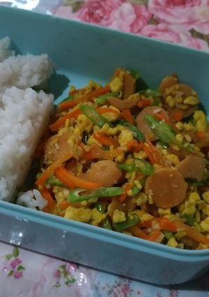 Foto resep Orak Orik Telur Wortel Buncis