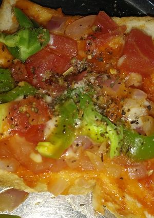 A picture of Bread pizza.