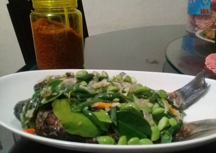 Resep Ikan mas cabe ijo praktis, Enak Banget