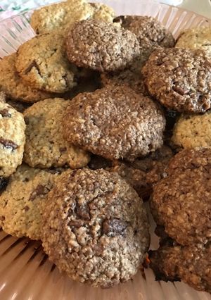 Csokis kókuszos zabkeksz 🍪 recept fotója