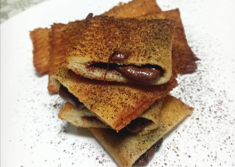 Roti tawar coklat lumer