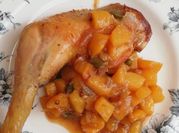 A picture of ginger garlic lemon chicken