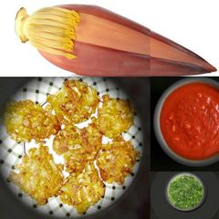 A picture of Banana flower pakoda.