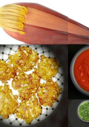 A picture of Banana flower pakoda.