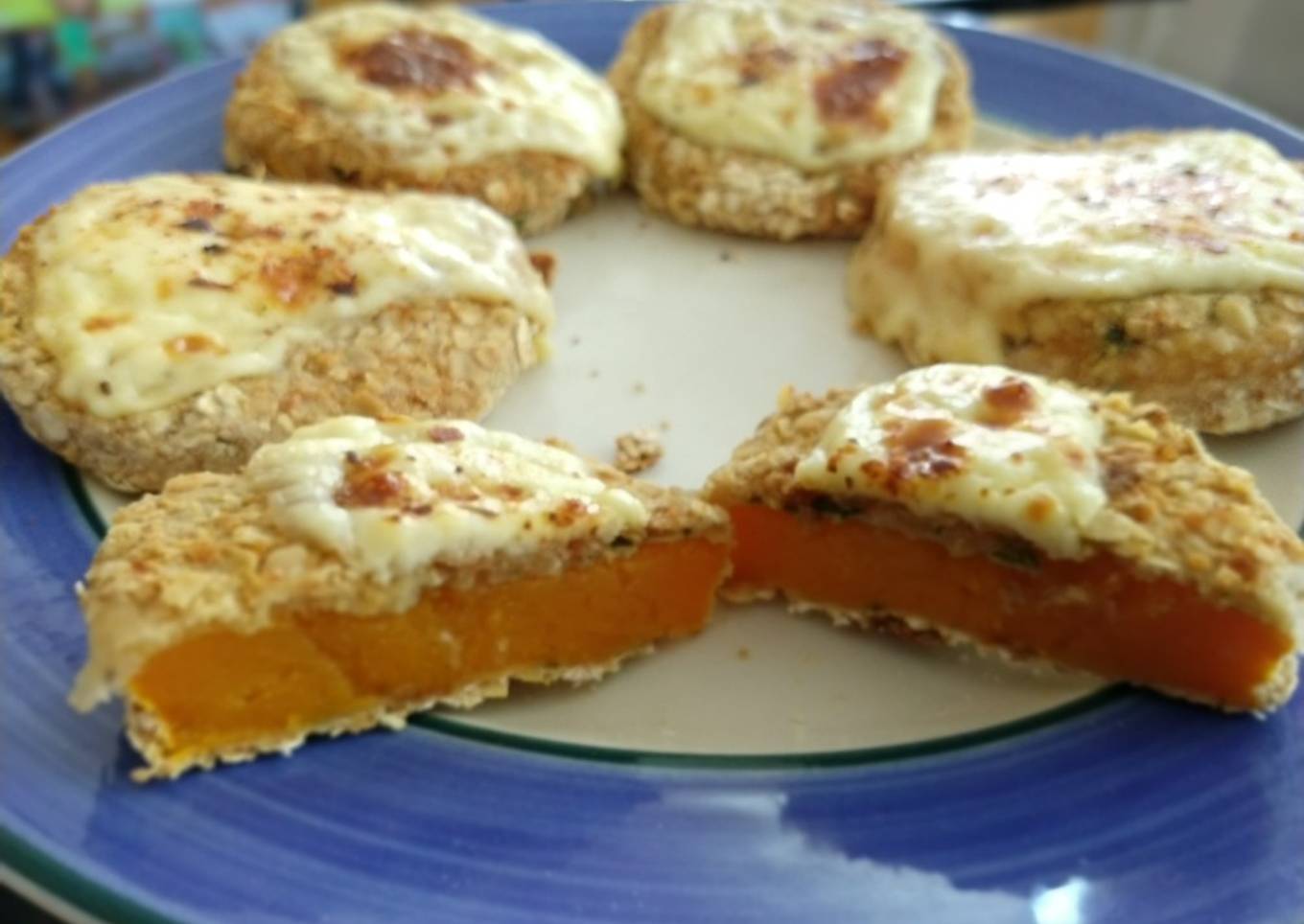 Hamburguesas de calabaza con avena