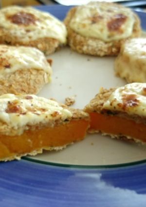 Una foto de Hamburguesas de calabaza con avena
