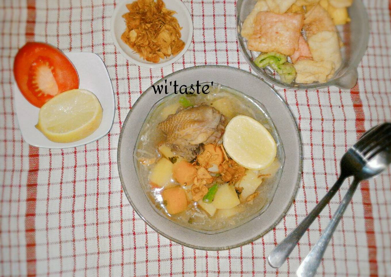 Sop ayam bening