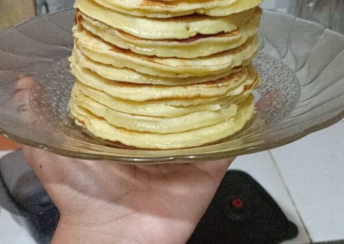 Mudah Banget Memasak Resep Pancake Susu Teflon Homemade