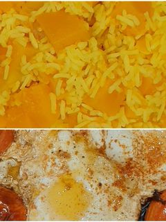 عکسی از دستور کهی پلا(کدو پلو)