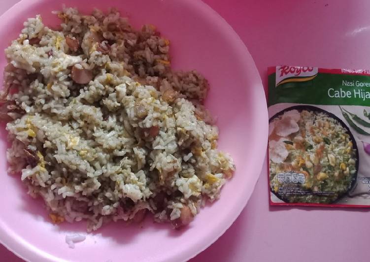Resep Nasi goreng cabe hijau royco Enak dan Antiribet