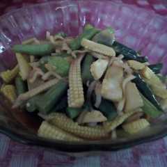 A picture of Oseng putren buncis campur2.